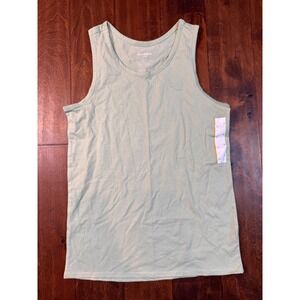 Goodfellow & Co Mens Tank Top Sage Green Cotton Blend Sleeveless Shirt S